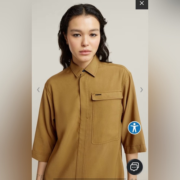G-STAR • Women’s Cargo Beige Tunic Dress XS NWT - Picture 3 of 9